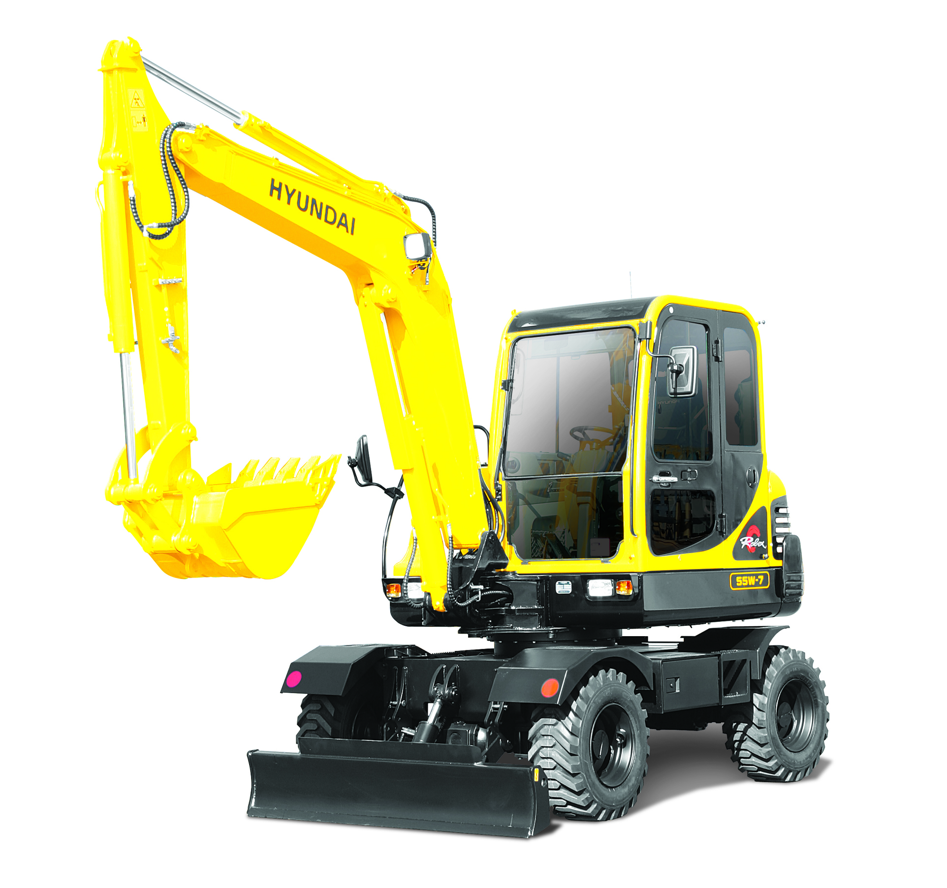 Колесный миниэкскаватор Hyundai R55W-7 | Продажа мини экскаваторов | Купить  мини-экскаватор | Спецтехника | ПСМ-Техно